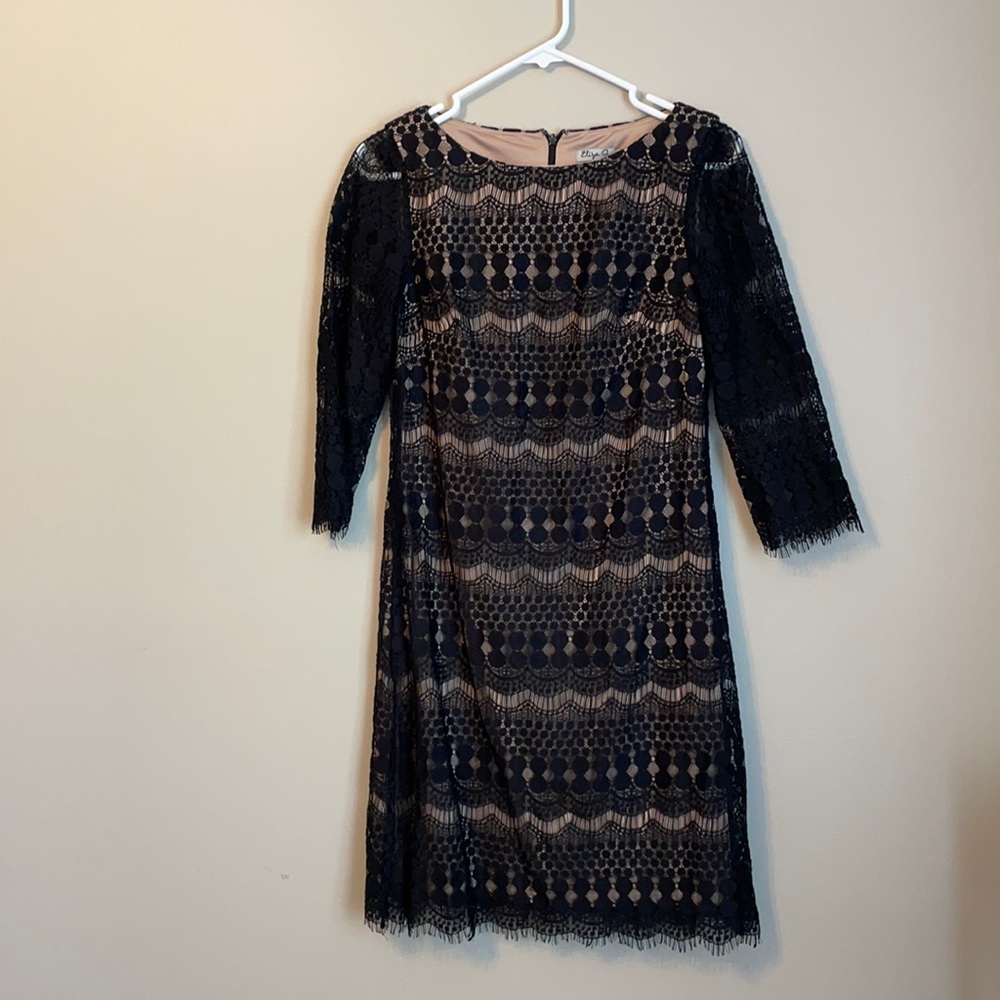 Black lace dress